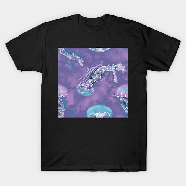 Deep Sea Delight Electric Purple T-Shirt by MSBoydston